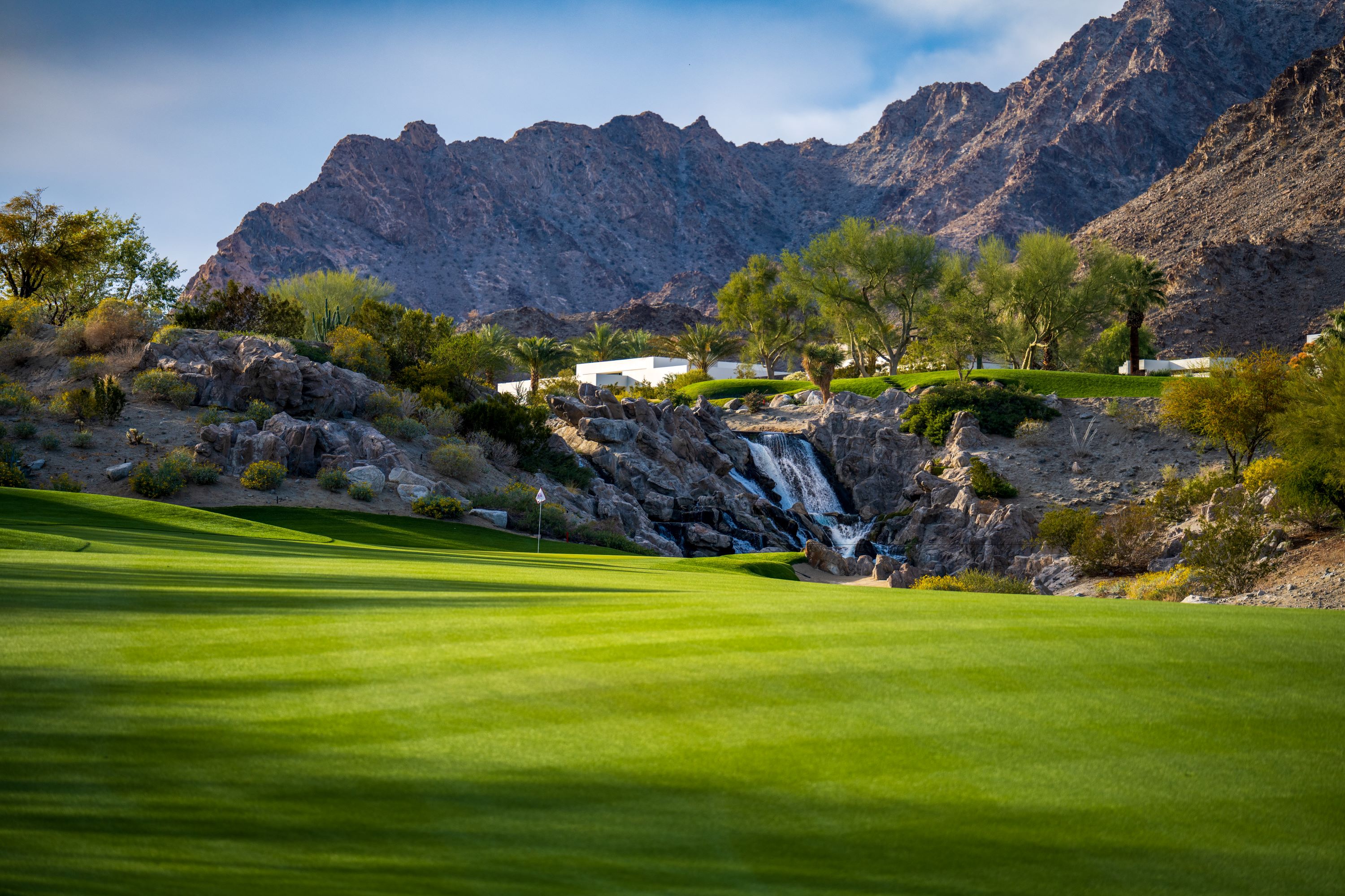 mountaintop view of golf course