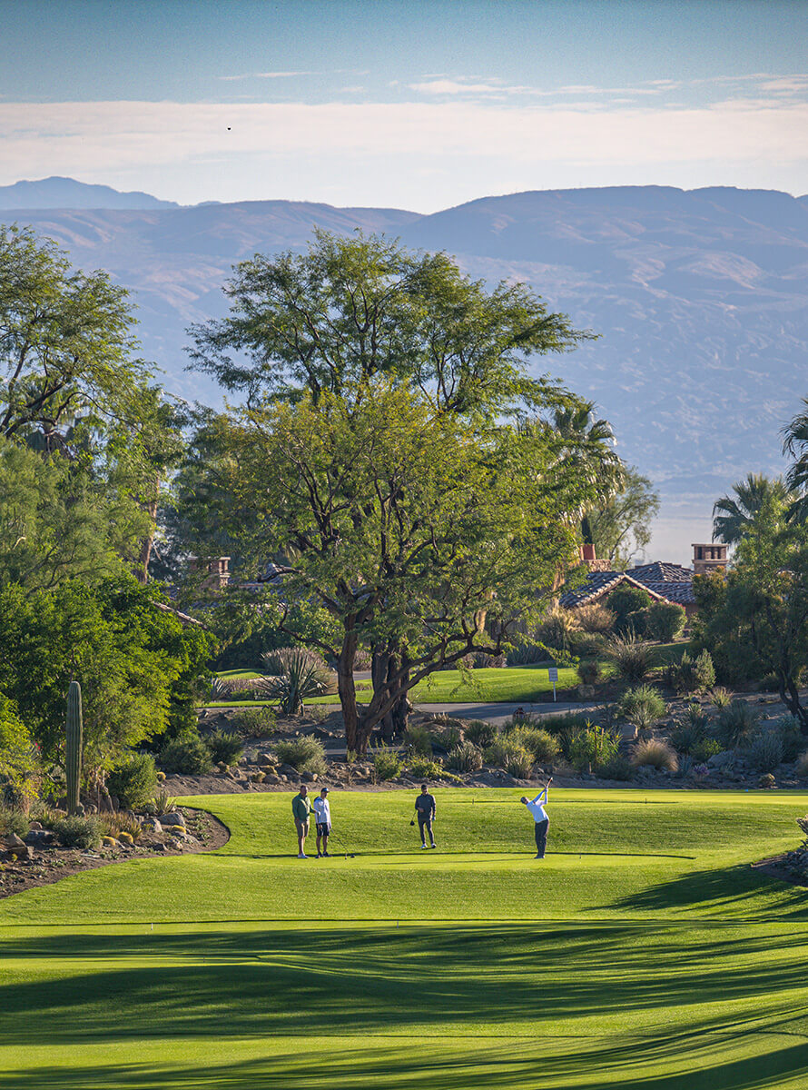 golfers on course